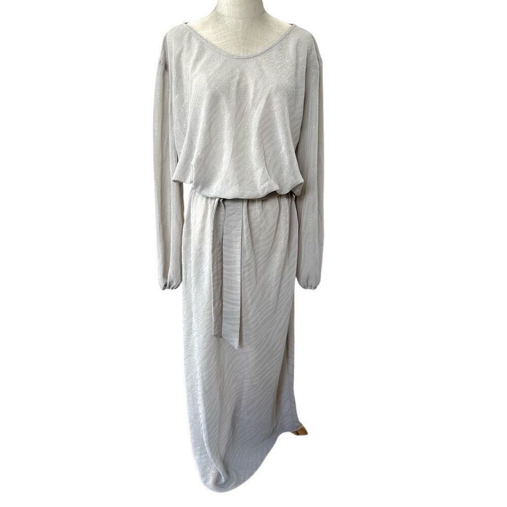 Emilie Renard long grey dress
